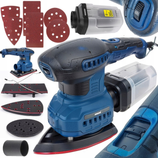 OSCILAČNÍ ROTÁČNÍ BRUSKA 125 mm 1350 W 3 V 1 NASTAVENÍ 3 TAŠTIČEK 6 x TAŠTIČEK od9048 H25+ P25/26/39