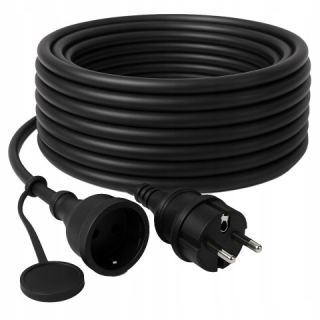 Prodlužovací kabel 50M pro zahradní stavbu 3x2,5" pro sekačku na trávu a vyžínač, silný, černý od050e
