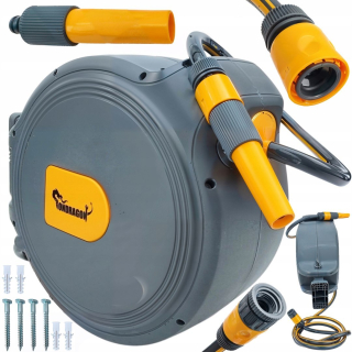 AUTOMATICKÝ NÁSTĚNNÝ NAVIJÁK ZAHRADNÍ HADICE 1/2" DÉLKA 20 M  OD1129