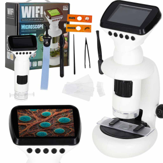 Digitální elektronický mikroskop s Wi-Fi, USB a LCD obrazovkou, 200x, 1000x, příslušenství KX2915