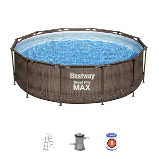 BESTWAY Zahradní bazén 366x100 cm SADA příslušenství čerpadlo 56709