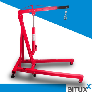 HYDRAULICKÝ DÍLENSKÝ JEŘÁB NOSNOST AŽ 2 TUNY ZVEDÁK SKLÁDACÍ BITUXX M19521